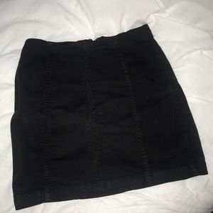 Free people black mini skirt